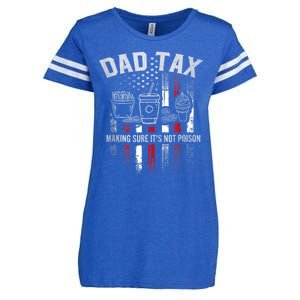 Dad Tax Making Sure Its Not  Usa Flag Enza Ladies Jersey Football T-Shirt