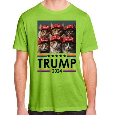 Donald Trump Make Cats Safe Again 2024 Debate Funny Adult ChromaSoft Performance T-Shirt