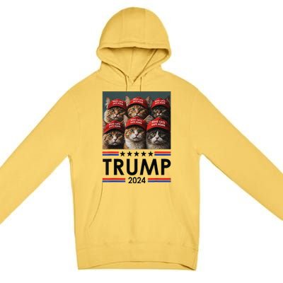 Donald Trump Make Cats Safe Again 2024 Debate Funny Premium Pullover Hoodie