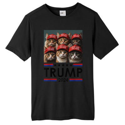 Donald Trump Make Cats Safe Again 2024 Debate Funny Tall Fusion ChromaSoft Performance T-Shirt