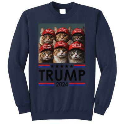 Donald Trump Make Cats Safe Again 2024 Debate Funny Sweatshirt