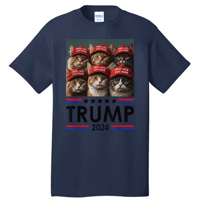 Donald Trump Make Cats Safe Again 2024 Debate Funny Tall T-Shirt