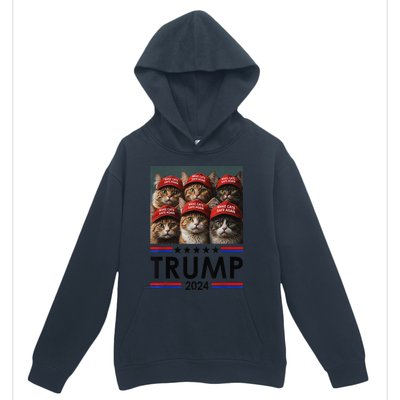 Donald Trump Make Cats Safe Again 2024 Debate Funny Urban Pullover Hoodie