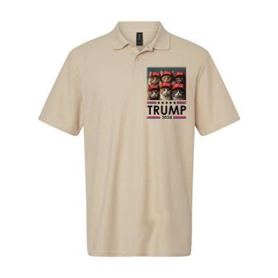 Donald Trump Make Cats Safe Again 2024 Debate Funny Softstyle Adult Sport Polo