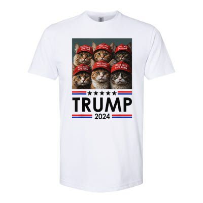 Donald Trump Make Cats Safe Again 2024 Debate Funny Softstyle CVC T-Shirt