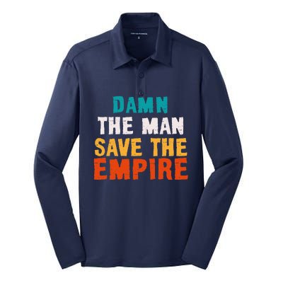 Damn The Man Save The Empire Silk Touch Performance Long Sleeve Polo