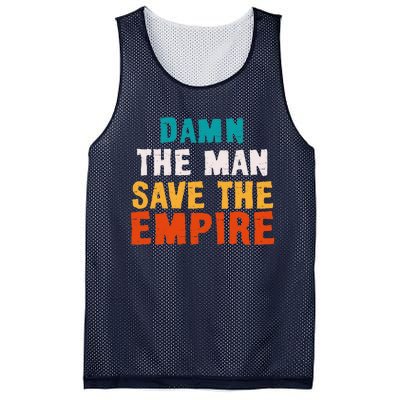 Damn The Man Save The Empire Mesh Reversible Basketball Jersey Tank