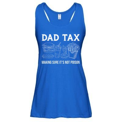 Dad Tax Making Sure Its Not P.O.I.S.O.N Fathers Day Ladies Essential Flowy Tank