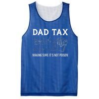 Dad Tax Making Sure Its Not P.O.I.S.O.N Fathers Day Mesh Reversible Basketball Jersey Tank