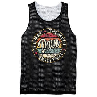 Dave The Man The Myth The Legend First Name Dave Mesh Reversible Basketball Jersey Tank