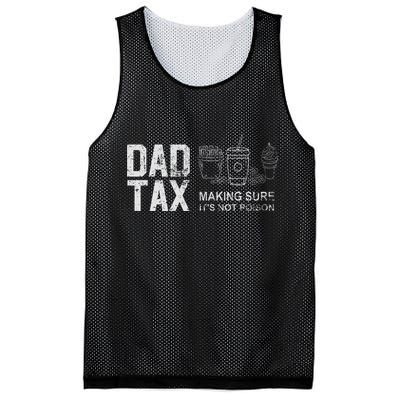 Dad Tax Making Sure Its Not P.O.I.S.O.N Mesh Reversible Basketball Jersey Tank