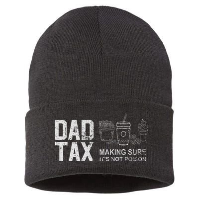 Dad Tax Making Sure Its Not P.O.I.S.O.N Sustainable Knit Beanie