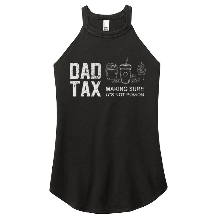 Dad Tax Making Sure Its Not P.O.I.S.O.N Women's Perfect Tri Rocker Tank