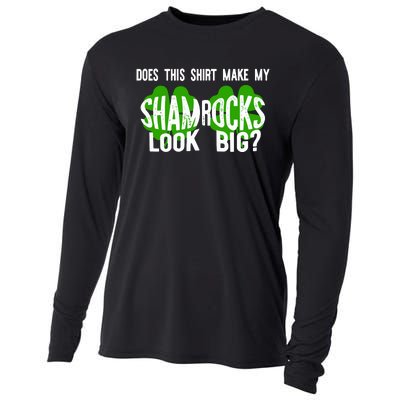 Does This Make My Shamrock Look Big St Patricks Day Irish Cooling Performance Long Sleeve Crew