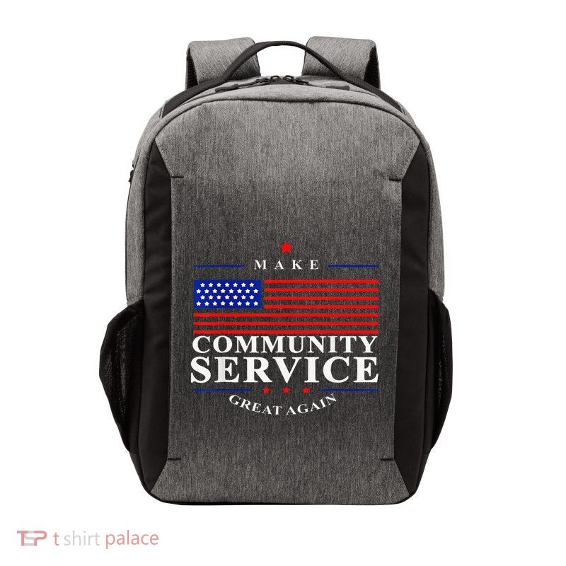 Donald Trump Make Community Service Great Again Vector Backpack