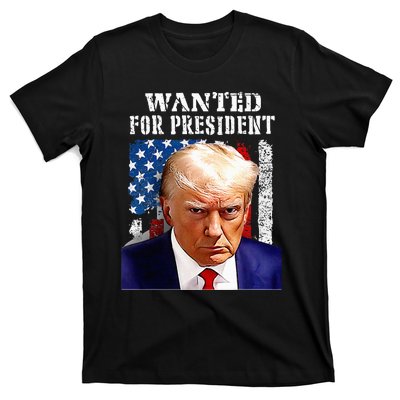 Donald Trump Mug Shot Wanted For U.S. President 2024 T-Shirt