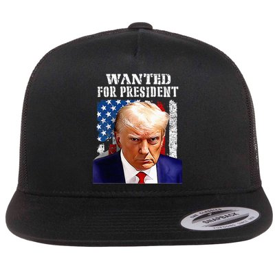 Donald Trump Mug Shot Wanted For U.S. President 2024 Flatbill Hat