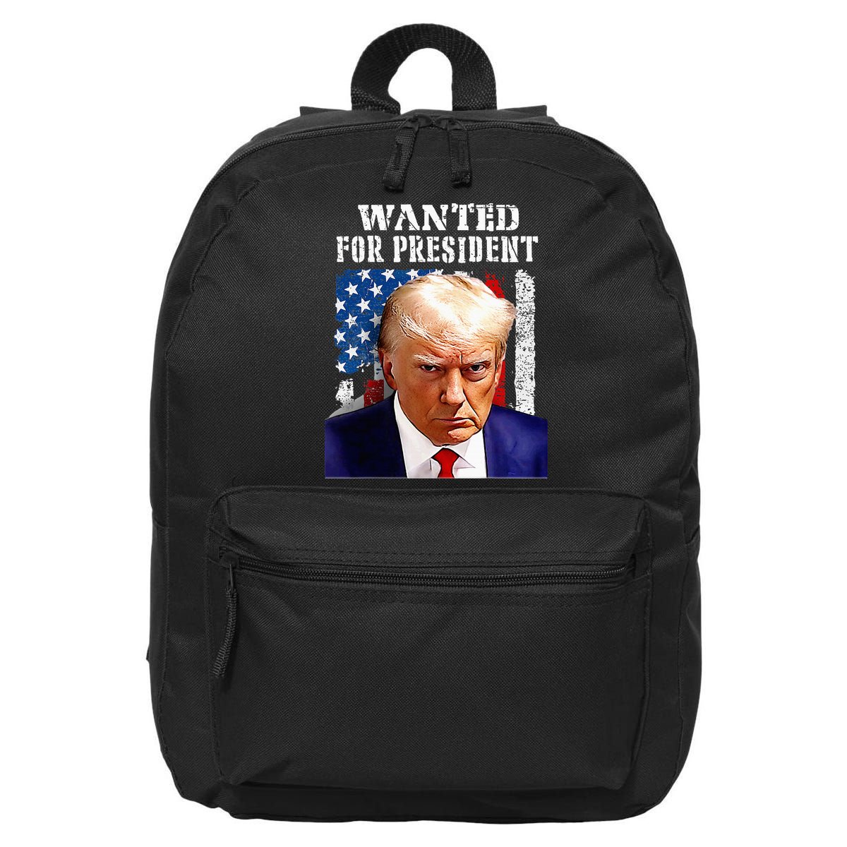 Donald Trump Mug Shot Wanted For U.S. President 2024 16 in Basic Backpack