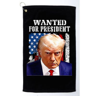 Donald Trump Mug Shot Wanted For U.S. President 2024 Golf Towel