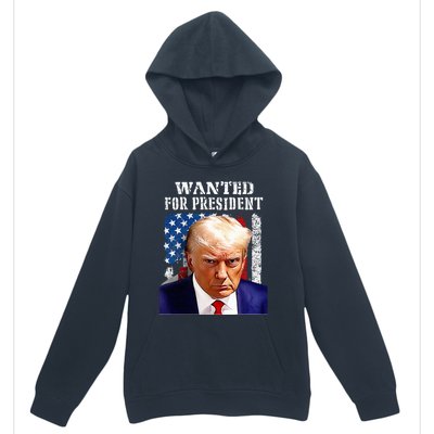 Donald Trump Mug Shot Wanted For U.S. President 2024 Urban Pullover Hoodie