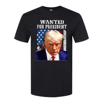 Donald Trump Mug Shot Wanted For U.S. President 2024 Softstyle CVC T-Shirt