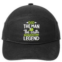 Dad The Man The Myth The Pickleball Legend 7-Panel Snapback Hat