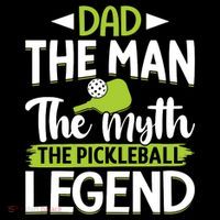 Dad The Man The Myth The Pickleball Legend Drawstring Bag