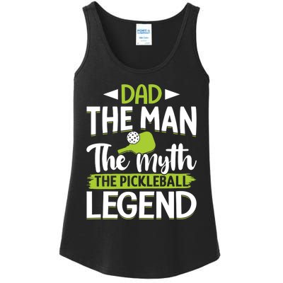 Dad The Man The Myth The Pickleball Legend Ladies Essential Tank