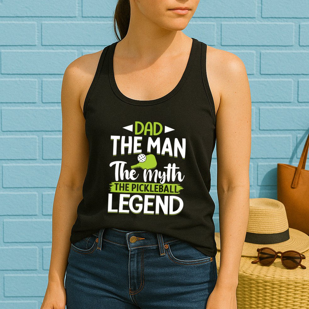 Dad The Man The Myth The Pickleball Legend Womens Tank Top