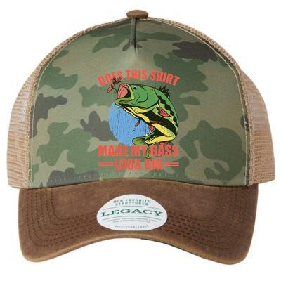 Does This Make My Bass Look Big Funny Fishing Legacy Tie Dye Trucker Hat