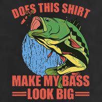 Does This Make My Bass Look Big Funny Fishing Adult Drive Performance Visor