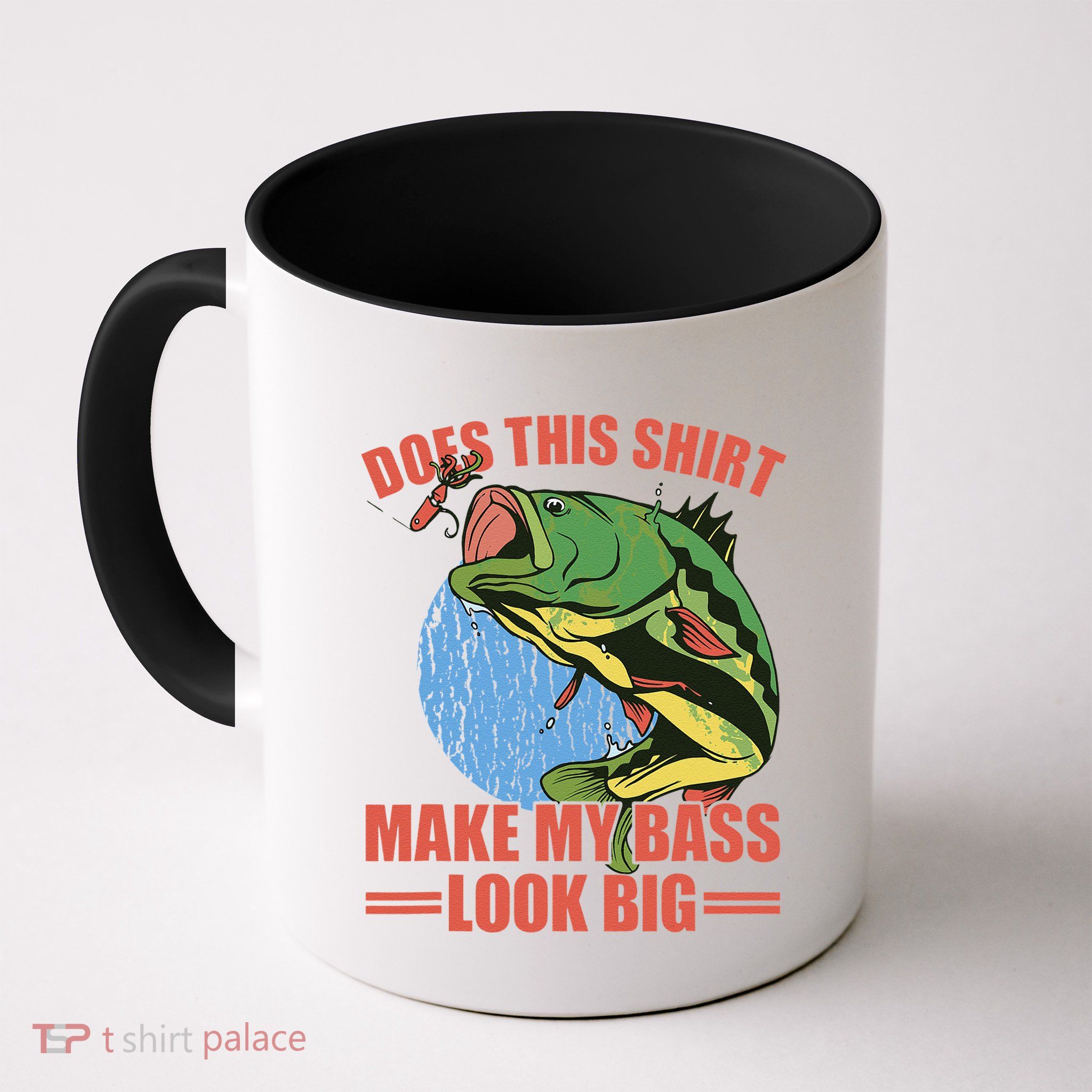 Does This Make My Bass Look Big Funny Fishing Mug