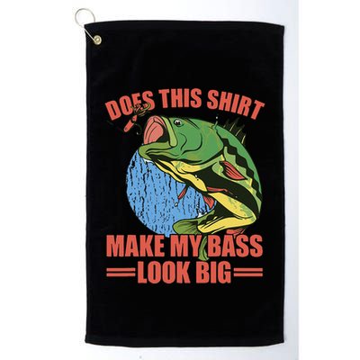 Does This Make My Bass Look Big Funny Fishing Golf Towel
