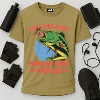 Does This Make My Bass Look Big Funny Fishing Cooling Performance Crew T-Shirt