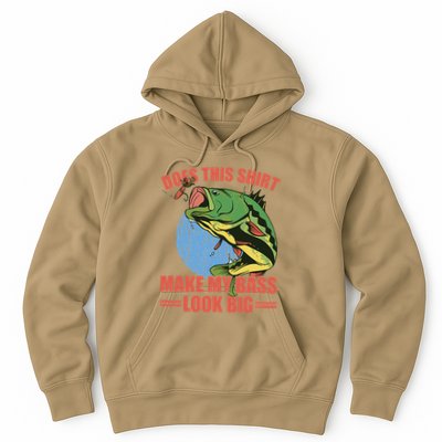 Does This Make My Bass Look Big Funny Fishing Hoodie