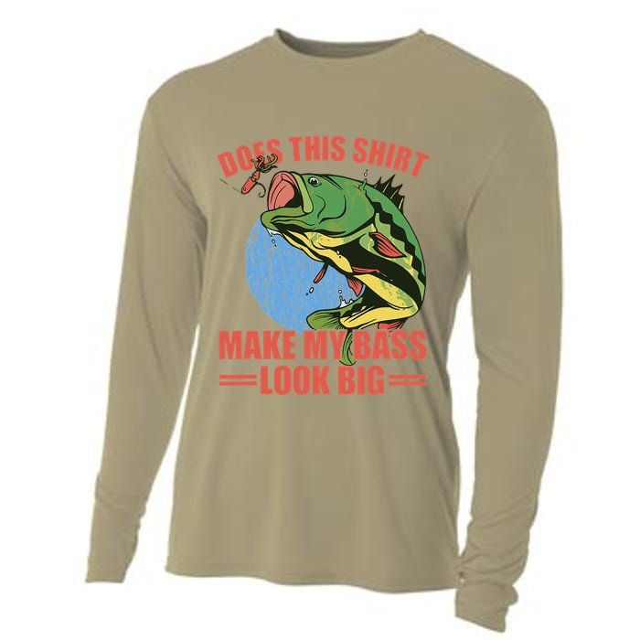 Does This Make My Bass Look Big Funny Fishing Cooling Performance Long Sleeve Crew