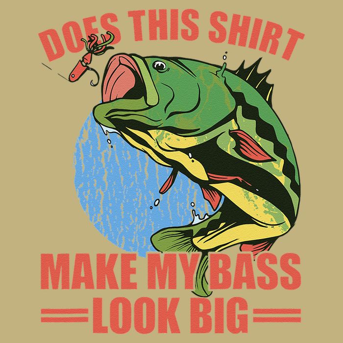 Does This Make My Bass Look Big Funny Fishing Cooling Performance Long Sleeve Crew