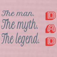 Dad The Myth Legend Dad Father Gift 25L Jumbo Tote