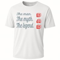 Dad The Myth Legend Dad Father Gift Cooling Performance Crew T-Shirt