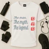 Dad The Myth Legend Dad Father Gift Cooling Performance Crew T-Shirt