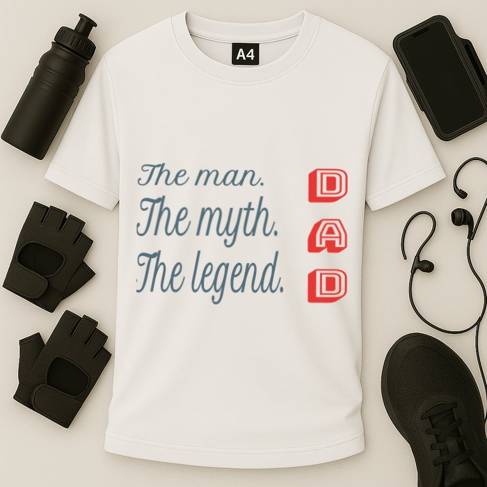 Dad The Myth Legend Dad Father Gift Cooling Performance Crew T-Shirt