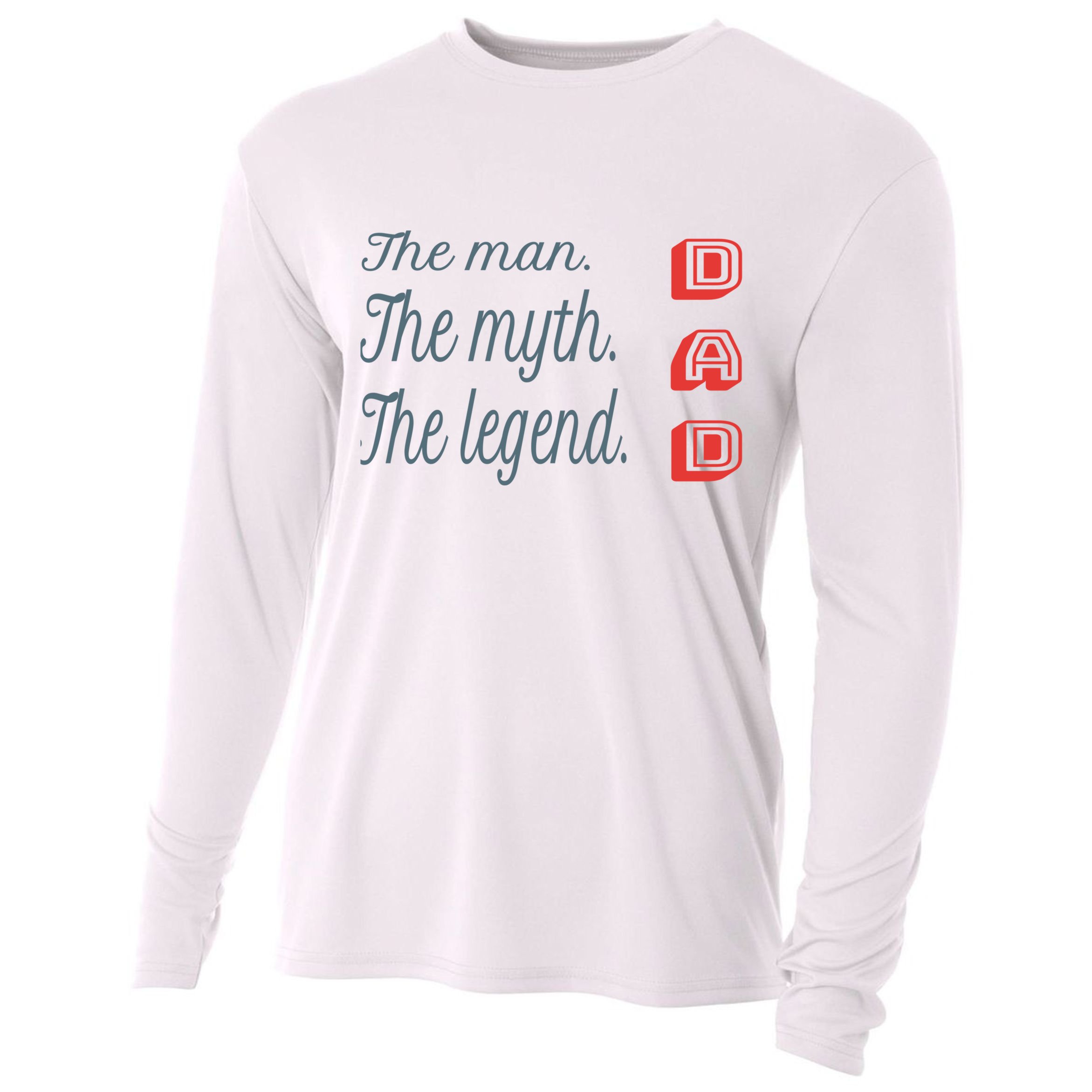 Dad The Myth Legend Dad Father Gift Cooling Performance Long Sleeve Crew