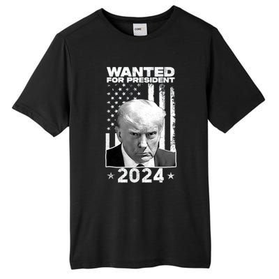 Donald Trump Mug Shot Wanted For U.S. President 2024 Tall Fusion ChromaSoft Performance T-Shirt