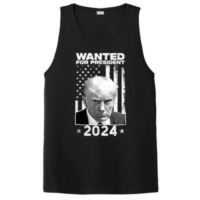 Donald Trump Mug Shot Wanted For U.S. President 2024 PosiCharge Competitor Tank