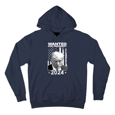 Donald Trump Mug Shot Wanted For U.S. President 2024 Hoodie