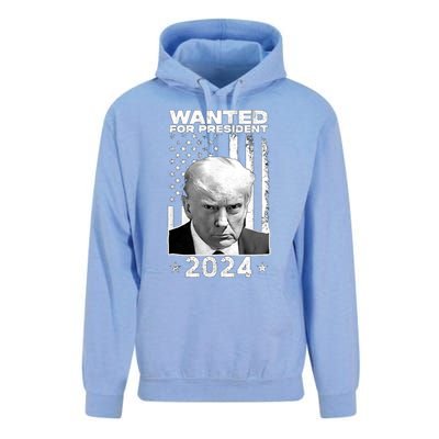 Donald Trump Mug Shot Wanted For U.S. President 2024 Unisex Surf Hoodie