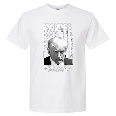 Donald Trump Mug Shot Wanted For U.S. President 2024 Garment-Dyed Heavyweight T-Shirt