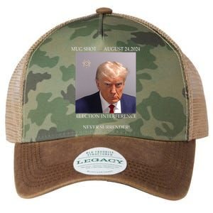 Donald Trump Mug Shot August 24 2024 Election Interference Legacy Tie Dye Trucker Hat