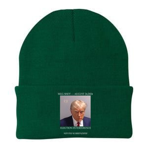 Donald Trump Mug Shot August 24 2024 Election Interference Knit Cap Winter Beanie