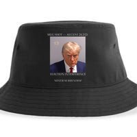 Donald Trump Mug Shot August 24 2024 Election Interference Sustainable Bucket Hat